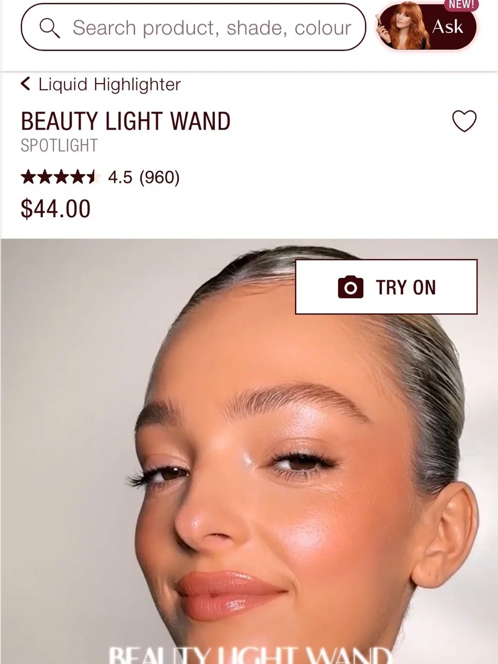 Charlotte Tilbury Beauty Light Wand Highlighter - Rose Gold